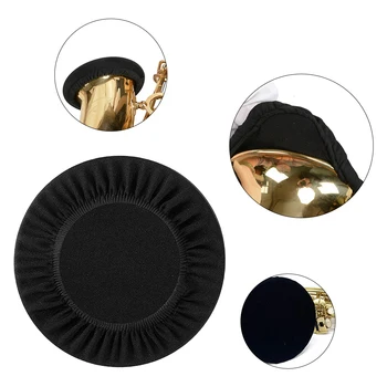 לשימוש חוזר סקסופון חצוצרה קרן אילם כובע כיסוי הגנה סקסופון חצוצרה כיסוי אבק Dustproof שקט נגינה ואביזרים