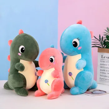 דינוזאור רכה כרית בובה עומדת גרסה הדינוזאור חמוד צעצוע קטיפה למטה כותנה בובה גדולה של ילדים מתנה