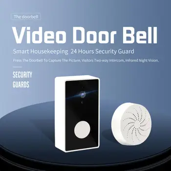 Tuya וידאו פעמון חזותי דיגיטלי אינטרקום טלפון WIFI פעמון הדלת אפליקציה מרחוק לילה IR חכם מצלמת אבטחה בבית