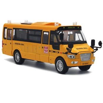 Diecast סגסוגת 1:43 בקנה מידה אמריקאי האף הגדול בקמפוס אוטובוס מודל קלאסיקות צעצועים למבוגרים אוסף סטטי להציג קישוט מתנה למזכרת