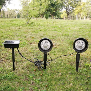 LED סולארית נוף הזרקורים עמיד למים חיצוני מנורה אוטומטית זוהר הקרקע Plug אור התקנה קלה עמיד עבור גינה ביתית