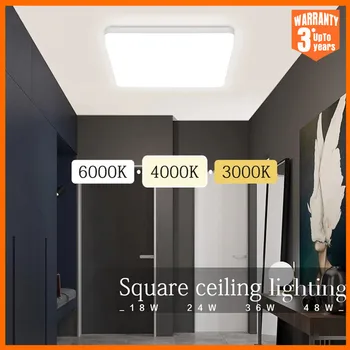 2023 Square LED מנורת תקרה עבור הסלון חדר השינה דק במיוחד באנרגיה טבעית תאורה פנימית אורות התקרה לחדר