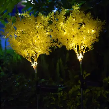 LED סולארית דשא מנורת סימולציה ערפל עצים אורות מנורות חצר וילה חיצוני עמיד למים קישוט הגן מסלול מנורה סולרית
