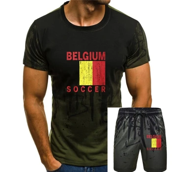 בלגיה כדורגל, כדורגל בלגי גאווה, חולצת הטריקו של הגברים גברים מקסימום 2019 קיץ אופנה חדשה מודפס שרוול קצר לגברים מגניב חולצות טי