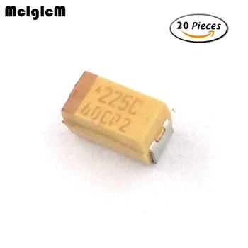 MCIGICM 20pcs לי 3216 2.2 uF 16V SMD קבלים טנטלום