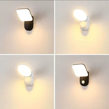 LED פשוט ובהיר אינדוקציה גוף אדם מנורת קיר חיצוני עמיד למים חיצוני מנורת קיר וילה גינה מרפסת מרפסת המנורה