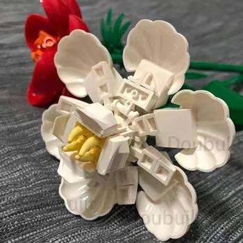 להרכיב פאזל צעצוע לילדים מתנה יצירתית Boquet צמח מודל בריק רוז פרח אבני הבניין קישוט הבית