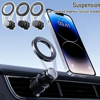 מעמד אוניברסלי אוורור, מכונית הר מגנטי חדש, מחזיק טלפון 360° סיבוב הטלפון הנייד קליפ תושבת GPS עבור IPhone 14/13/12Pro