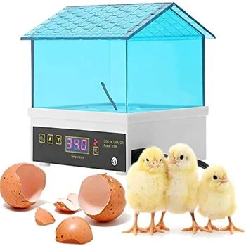 4 ביצים Inccubator מדגרת מיני טמפרטורה דיגיטלי הוגה חוות הוגה שליו ביצה האצ ' ר האינקובטור ציוד ילדים מתנה