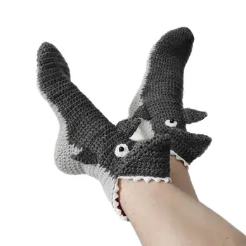 חם מלח גרביים בעבודת יד לסרוג 3D חיה גרביים חידוש רחב הפה לסרוג גרביים בחורף