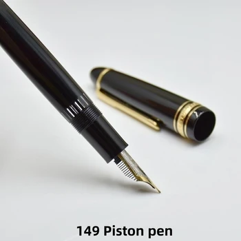 איכות גבוהה שחור / כחול 149 בוכנה MB עט נובע המשרד לעסקים כלי כתיבה יוקרה לכתוב דיו מונטה לעטים מתנה
