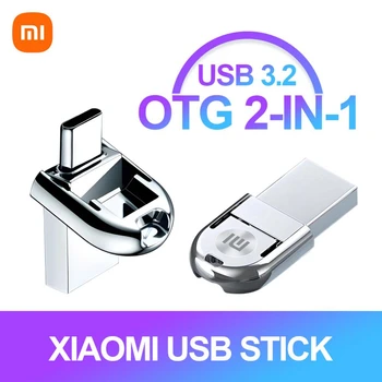 XIAOMI דיסק פלאש USB 3.0 במהירות גבוהה מסוג C-Usb כונן העט 2 ב 1 1TB מתכת PenDrive 2TB, זיכרון usb לאחסון נתונים Device0