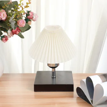 קפלים אור וצל אהיל המנורה עבור שולחן מנורה E27 מנורת שולחן צל המנורה כיסוי