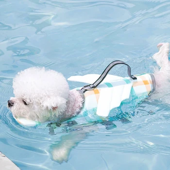 מחמד לשחות אפוד כלב הצלה קיץ בגדי ים עבור גור כלבים קטן כלב גדול חיצונית חוף בגדי ים בריכת שחייה חיות מחמד תלבושות
