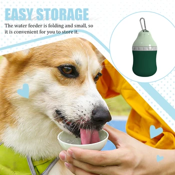 חיית המחמד מים מתקן קל משקל בקבוק זרוק בצורת כלב מזין נוח כלבים אביזרים חיצונית האכלה חיות מחמד אספקה