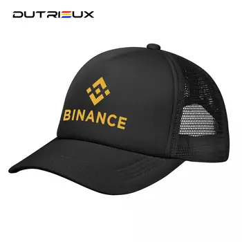 Cryptocurrency Binance כובע בייסבול עבור גברים, נשים, Snapback כובע נהג המשאית להתאמה יוניסקס דיג רשת הכובעים