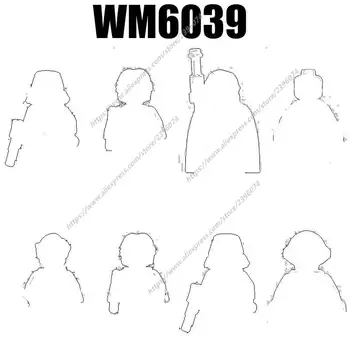WM6039 דמויות הסרט אביזרים אבני בניין לבנים צעצועים WM410 WM412 WM415 WM541 WM542 WM543 WM544 WM545