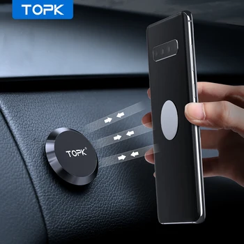 TOPK רכב מגנטי בעל טלפון הר מגנט סלולרי חכם לעמוד סלולארי GPS תמיכה ניידת עבור iPhone 14 13 12 11Xiaomi סמסונג
