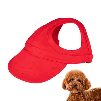 הכלב כובע בייסבול גור קרם הגנה כובע כלבים אופנתיים חיצונית Sunbonnet עם האוזן חורים גור בונט מחמד אביזרים הכלב אספקה