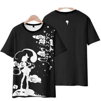 אנימה יפנית Touhou Project גרפי חולצות מודפסות Kawaii העליון גברים, נשים, קיץ Harajuku אופנה מזדמן מנופחים החולצות.