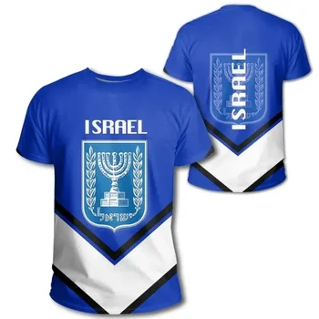 ישראל דגל חולצה חולצת הטריקו של הגברים הישראלים שרוול קצר חולצות קיץ מנופחים בגדי גברים 3d Printedtees Xxs - 6xl
