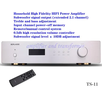HIFI הביתה 2.0 שני ערוצי סטריאו מגבר כוח, הספק: 120W+120W, עם שלט רחוק Bluetooth 5.0