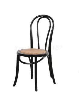 אמריקה אוכל עץ מלא על כיסא רטרו מבית הכסא הפנוי מסביב הכיסא קפה הכיסא חנות תה הכיסא phot
