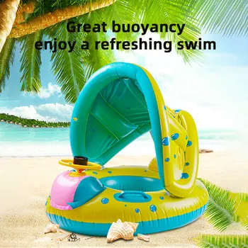 בובה מתנפחת שחייה טבעות מושב לילדים ילדים צף שמשיה מעגל לשחות בבריכה אמבטיה קיץ ביץ ' מים צעצועים