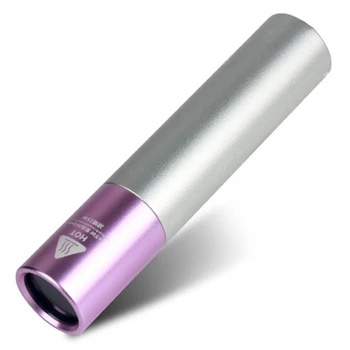 UV-LED פנס 365Nm סגסוגת אלומיניום נייד פנס UV נטענת זום בדיקה סגול בהיר