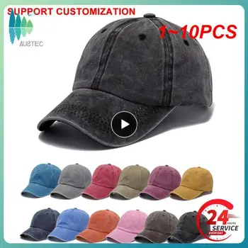 1~10PCS צבעים NWT יוניסקס שווי חיצוני שווי איכות סופר מוצק צבע מתכוונן כובע כובע בייסבול עבור ספרינט הקיץ