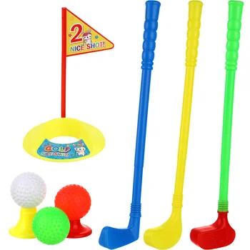 מקורה כדורי גולף גולף צעצועים להגדיר עבור ילדים חינוכי פלסטיק גולף ערכות צעצועים עבור פעוטות חיצונית הדשא ספורט מקורה