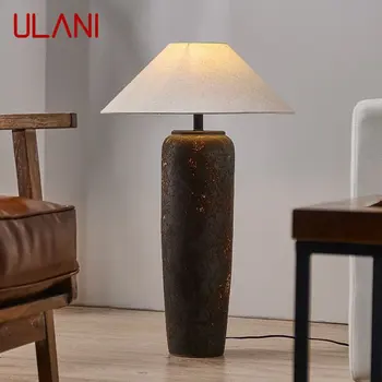 ULANI מודרני מנורת רצפה יפן סגנון LED זן יצירתי לתכנן קרמיקה שולחן אור הביתה סלון עיצוב חדר השינה