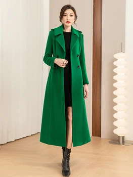 חורף מעילי נשים ארוך רזה מעיל להאריך ימים יותר מעיל נשי מעיל מעילים בגדים אלגנטיים S M L XL XXL Womens צמרות וחולצות