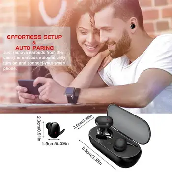 חדש Y30 TWS אוזניות אלחוטיות אוזניות ספורט אוזניות סטריאו מוסיקה אוזניות עבור Huawei PK, Y50 Pro6 I7s Y40