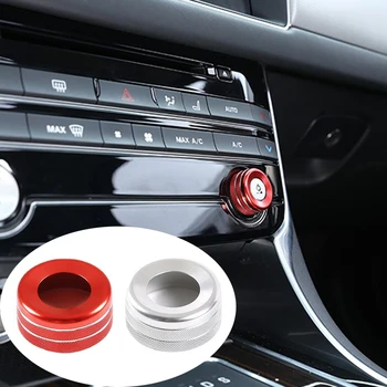 המכונית שליטה מרכזית התאמת עוצמת קול כפתור הטבעת לקצץ כיסוי מתאים יגואר F-קצב XE XF 2016-2019 אוטומטי הפנים אביזרים