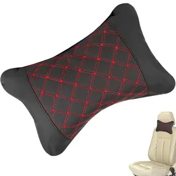 עור PU סרוגים המכונית כריות משענת הצוואר לנוח כרית תמיכה מושב אביזרים אוטומטי שחור בטיחות כרית אוניברסלית עיצוב