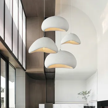 היפנית וואבי סאבי נברשת מודרנית מינימליסטי האוכל בסלון אורות תליון השינה בר מעצב Homestay תליית מנורה E27