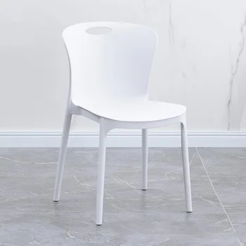מודרני פלסטיק האוכל כיסא מסעדה הסלון נורדי להירגע האוכל הכיסא מרפסת מטבח שולחן Sandalyeler ריהוט הבית GG