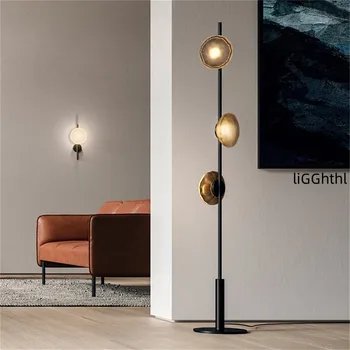הפוסט-מודרנית וינטג ' מנורת רצפה נורדי יצירתי פשוט יוקרה LED עומד תפאורה אור הביתה לסלון מנורות