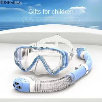 (COD), מסיכת צלילה מלא ילדים הפנים HD אנטי ערפל מסיכת צלילה מתחת למים מסיכת צלילה להגדיר הילדים לשחות, לצלול ציוד