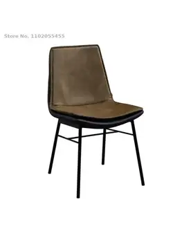 האוכל הכיסא נורדי הביתה מודרני מינימליסטי צואה משענת פנאי מסעדה כיסא ברזל יצוק אור יוקרה איפור מניקור