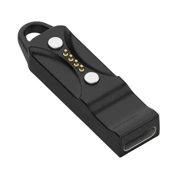 קוטב הקוצב שעון חכם מחבר מטען USB ממיר שחור טעינה מתאם מסוג C נמל תואם עם קוטב הקוצב Pro