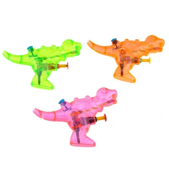 3 יח ' חידוש מצחיק צבעוני שקוף דינוזאור משרוקית מים לירות צעצוע קיץ מים צעצוע משחק ילדים כיף סילון מים משחקים צעצועים