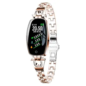 2022 H8 שעון חכם נשים עמיד למים קצב הלב לחץ דם צג המצלמה מרחוק צמיד גבירותיי Smartwatch עבור אנדרואיד Ios