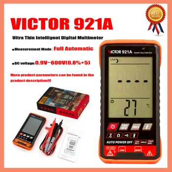 ויקטור 921A 921B דק במיוחד חכם דיגיטלי מודד חכם לזהות דיגיטלי Multimeters אוטומטי טווח הבוחן 5999 נחשב.