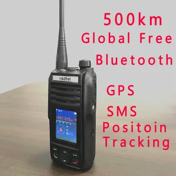 Radtel RN15 גלובלי חופשי לדבר בווקי-טוקי 500km ללא הגבלה טווח רשת שני הדרך רדיו GPS Bluetooth IP67 מיקום המסלול