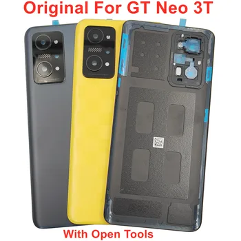 מקורי חדש מכסה הסוללה Realme GT ניאו 3T דלת אחורית המכסה Neo3T דיור אחורי פנל תיק + עדשת המצלמה דבק דבק 6.62
