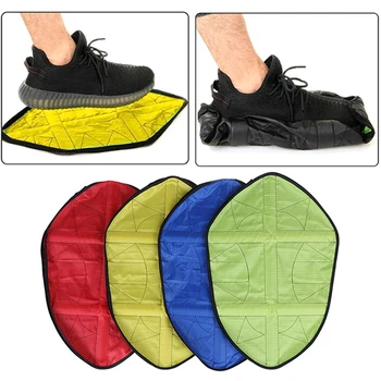 עמיד למים דיבורית אוטומטית שלב גרב כיסוי נעליים לשימוש חוזר נעליים מכסה שטיח מגיני נעליים אבק מכסה