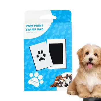 הכלב טביעת הרגל ערכת נקי לגעת הדפסה ערכת DIY מזכרת Pawprint להכנת טביעת כף יד כרית דיו האף של הכלב ערכה