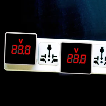 דיגיטלי מודד מתח מד האיחוד האירופי תקע AC 50-380V מודד תאורה אחורית של הצג מתח מדידת לפקח על משרד ביתי תעשיית